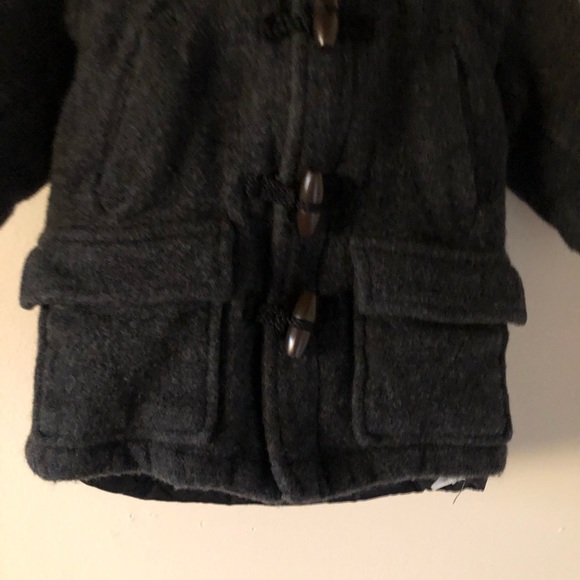 Baby Gap Faux Sherpa Hooded Button Up Jacket - Picture 3 of 6
